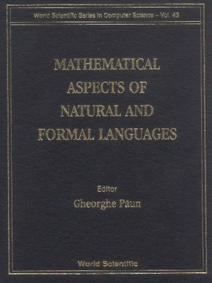 cover image of Mathematical Aspects of Natural and Formal Languages